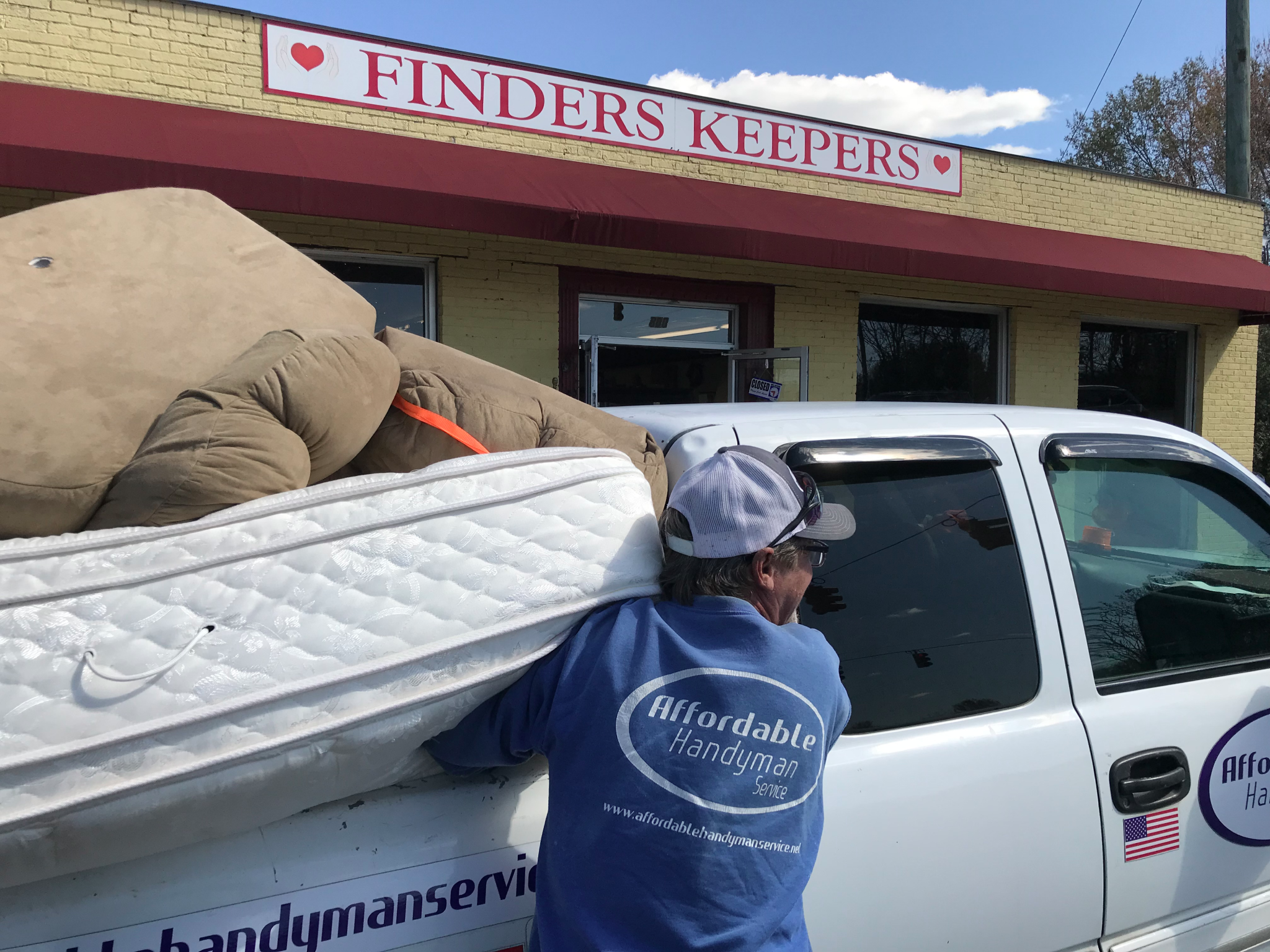 Man Moving on a Pick-Up Truck